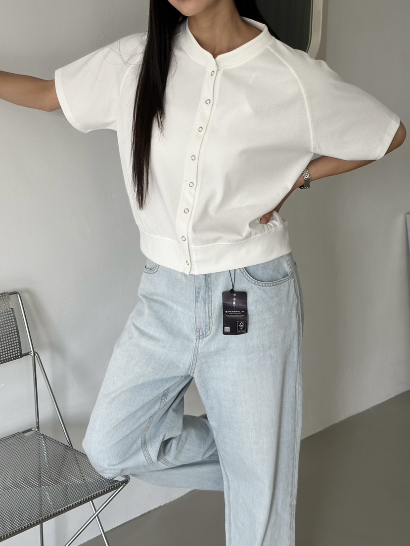 LE VASE東大門實拍韓國女士新款人氣休閑職業26春夏T恤開衫LE VASET恤