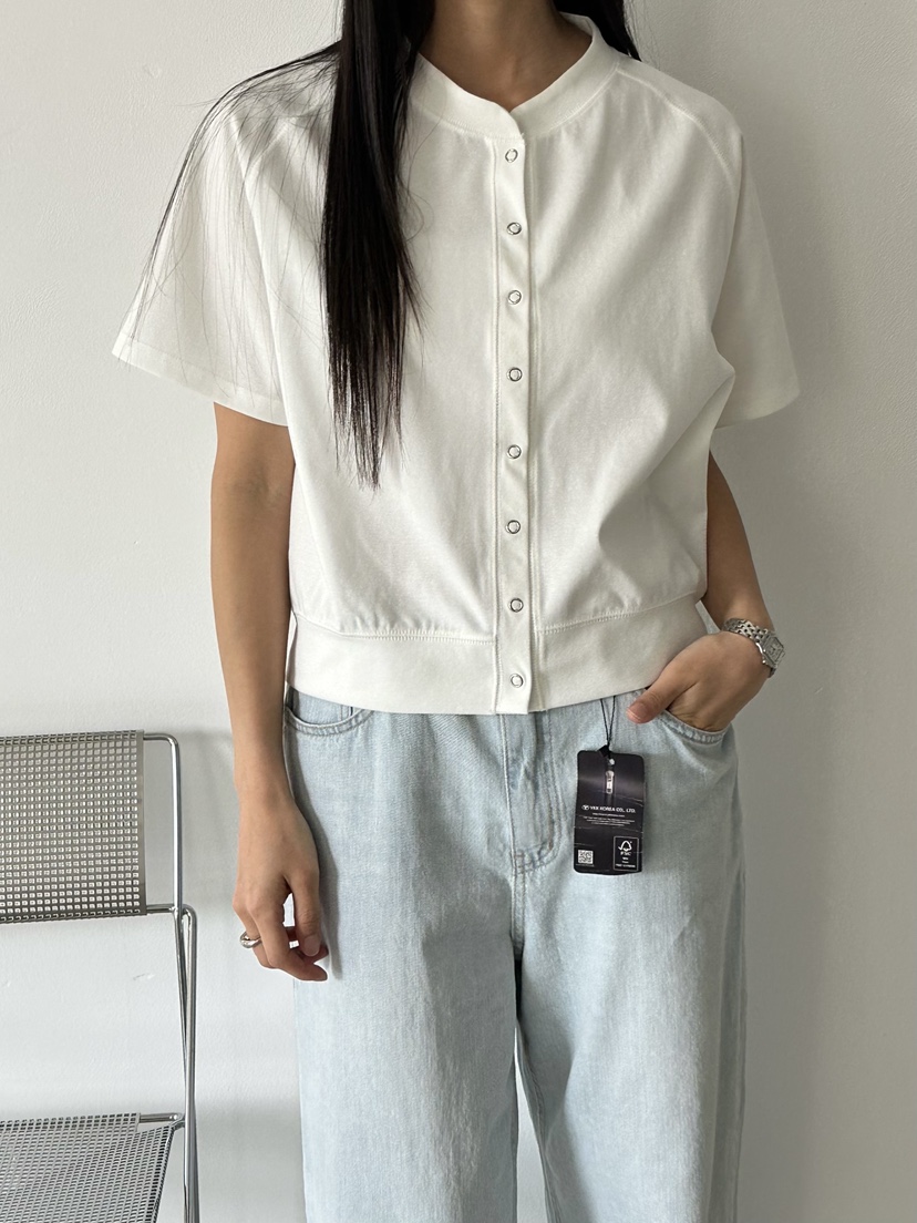 LE VASE東大門實拍韓國女士新款人氣休閑職業26春夏T恤開衫LE VASET恤