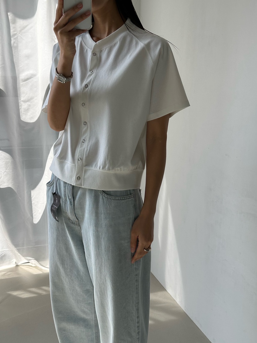 LE VASE東大門實拍韓國女士新款人氣休閑職業26春夏T恤開衫LE VASET恤