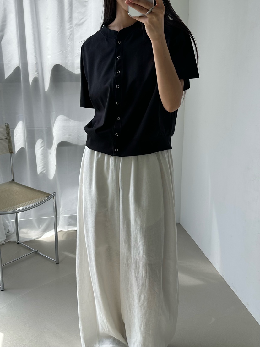 LE VASE東大門實拍韓國女士新款人氣休閑職業26春夏T恤開衫LE VASET恤