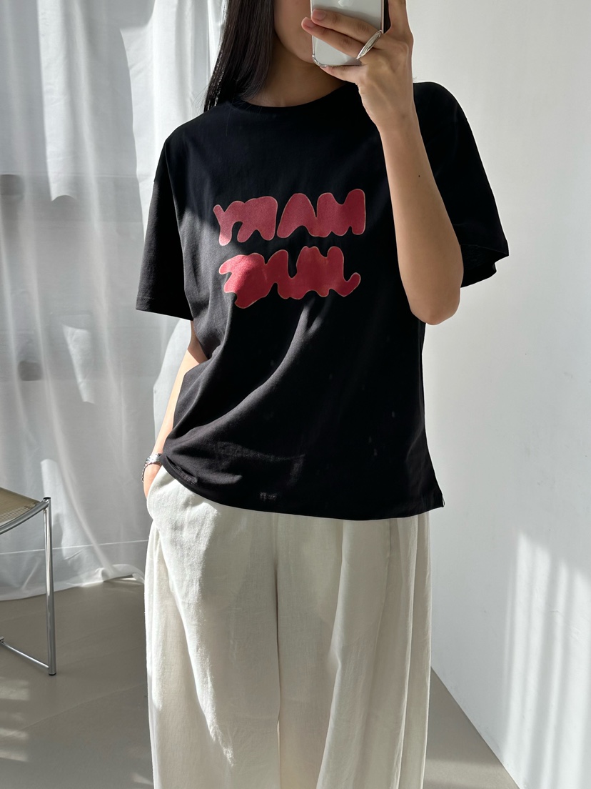 LE VASE東大門實拍韓國女士新品時尚休閑人氣26夏季熱賣T恤LE VASET恤