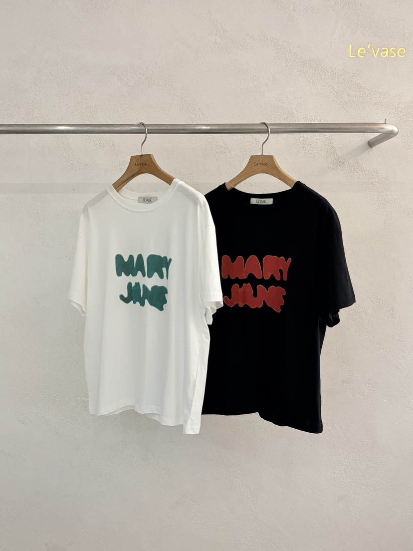 LE VASE東大門實拍韓國女士新品時尚休閑人氣26夏季熱賣T恤LE VASET恤