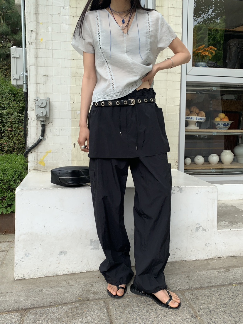 BAKING POWDER韓國東大門直郵女裝新品休閑26春夏26夏季裙褲BAKING POWDER裙褲