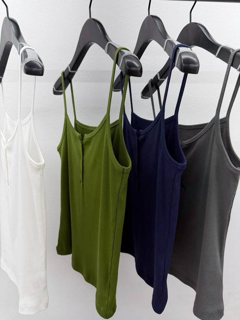 ARKIE/TAF韓國直郵女裝新品26夏季職業吊帶背心修身紐扣ARKIE/TAF吊帶/背心