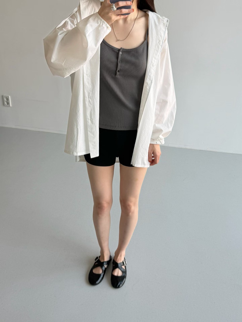 ARKIE/TAF韓國直郵女裝新品26夏季職業吊帶背心修身紐扣ARKIE/TAF吊帶/背心