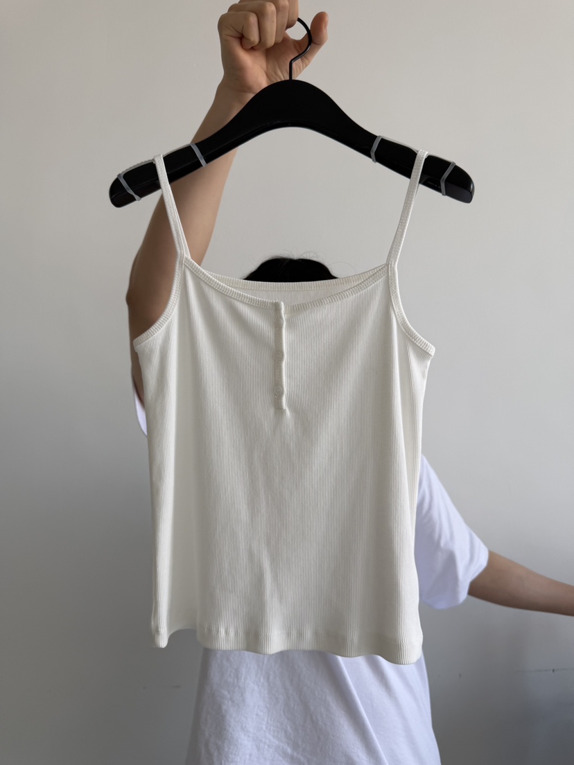 ARKIE/TAF韓國直郵女裝新品26夏季職業吊帶背心修身紐扣ARKIE/TAF吊帶/背心圖色1