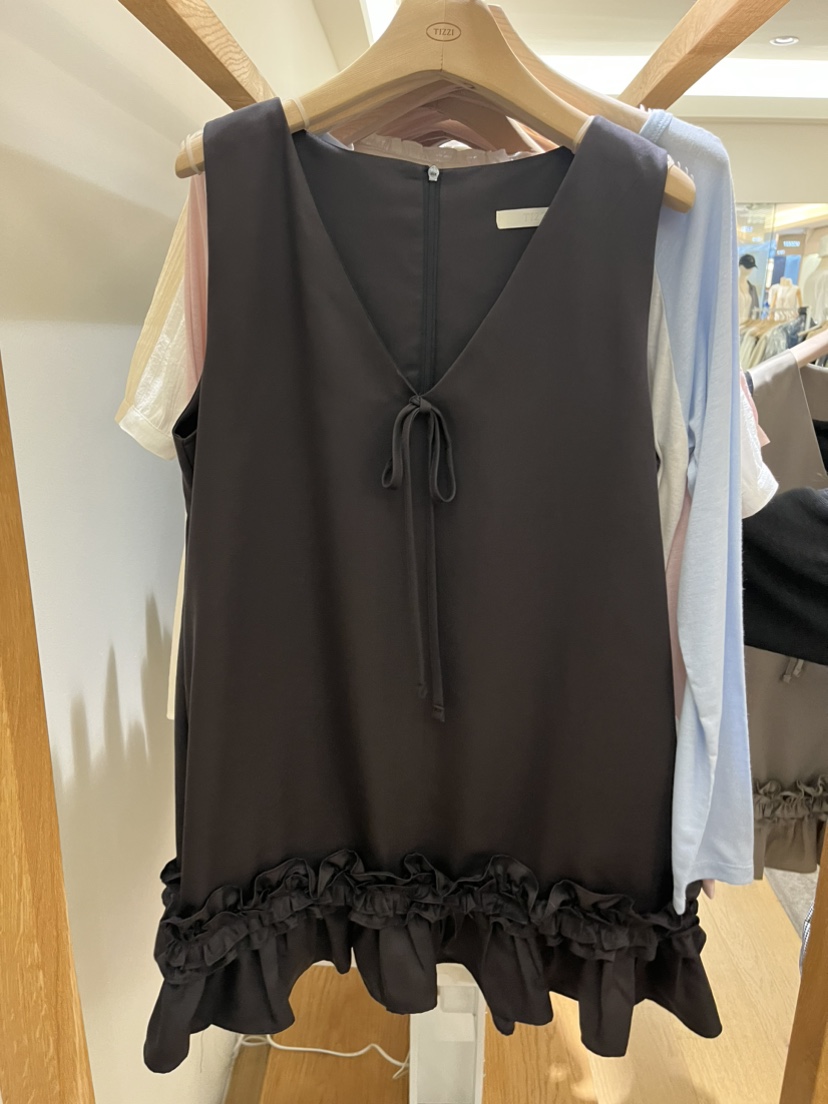 TIZZI韓國代購女士新款26春夏熱賣時尚休閑連衣裙不含內搭TIZZI連衣裙圖色3