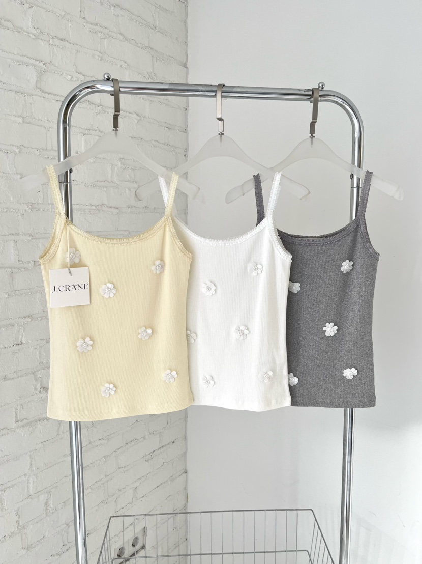 J CRANE-A韓國直郵女士新品時尚休閑推薦26春夏吊帶背心羅紋J CRANE吊帶/背心