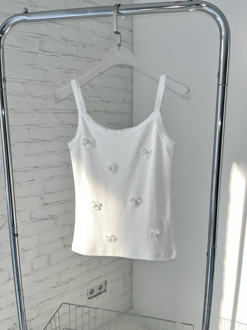 J CRANE-A韓國直郵女士新品時尚休閑推薦26春夏吊帶背心羅紋J CRANE吊帶/背心圖色2