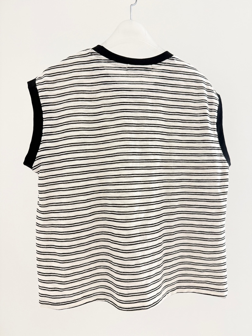 CM韓國直郵實拍女裝新款休閑熱賣時尚26春夏吊帶背心條紋CM_centimeter吊帶/背心