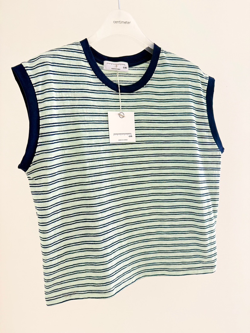 CM韓國直郵實拍女裝新款休閑熱賣時尚26春夏吊帶背心條紋CM_centimeter吊帶/背心圖色3