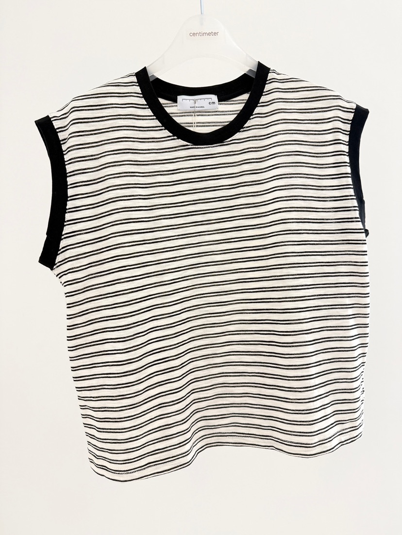 CM韓國直郵實拍女裝新款休閑熱賣時尚26春夏吊帶背心條紋CM_centimeter吊帶/背心圖色4