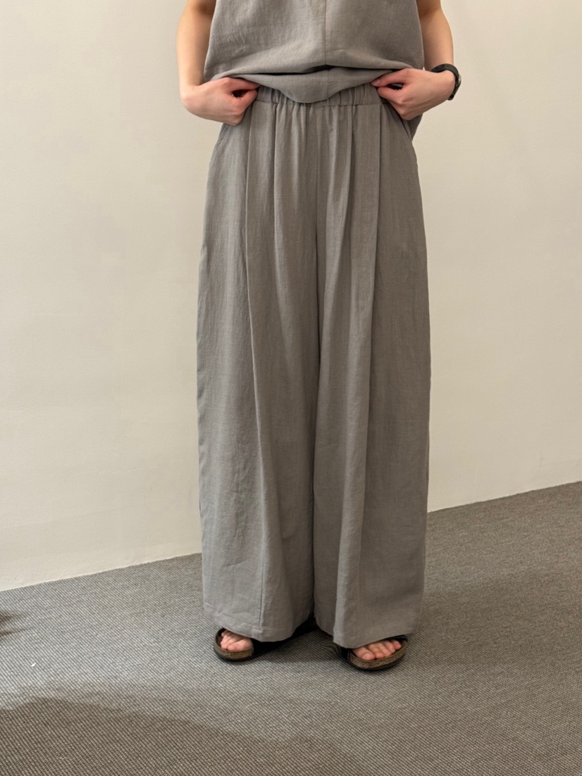 MONE-A韓國直郵女裝新款推薦時尚人氣職業26春夏休閑褲亞麻布MONE-A休閑褲圖色2