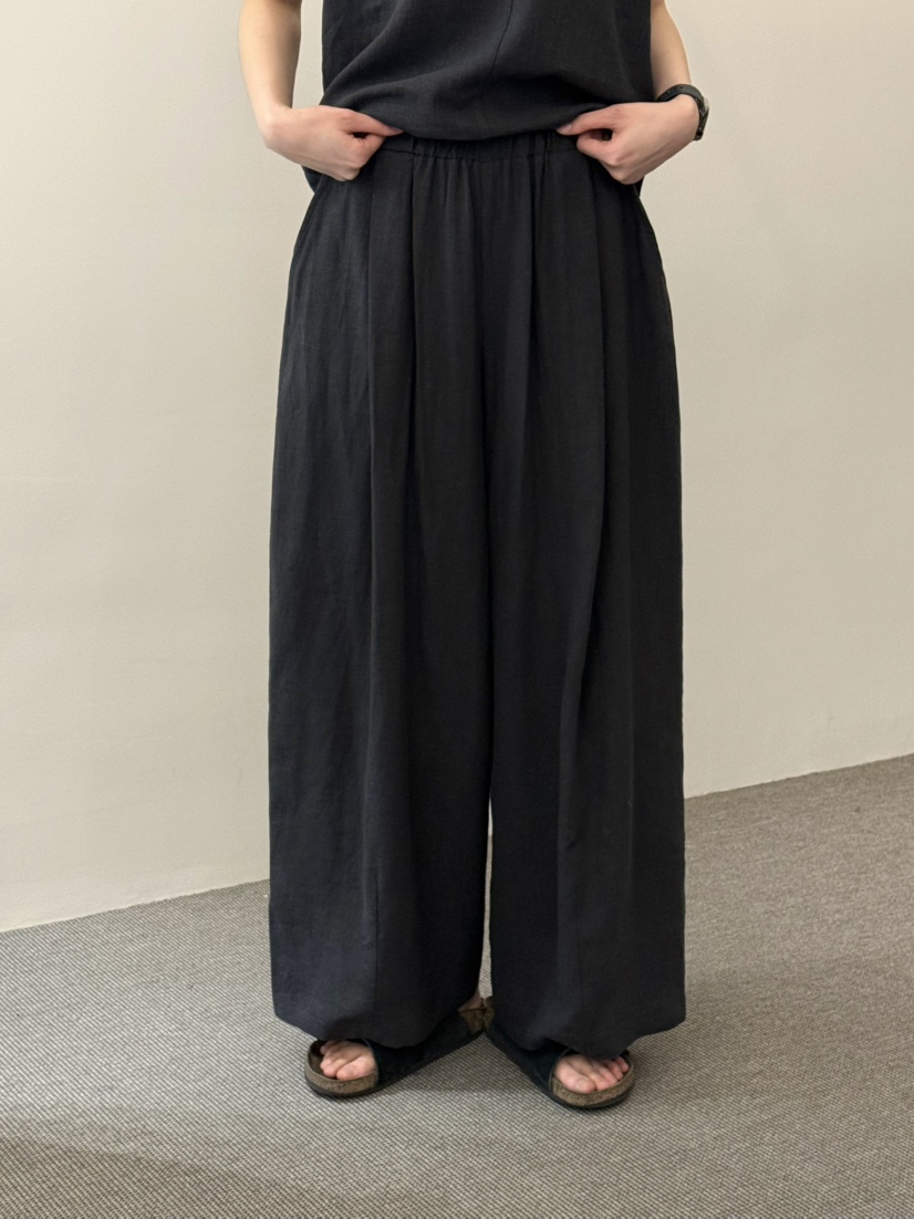 MONE-A韓國直郵女裝新款推薦時尚人氣職業26春夏休閑褲亞麻布MONE-A休閑褲圖色4