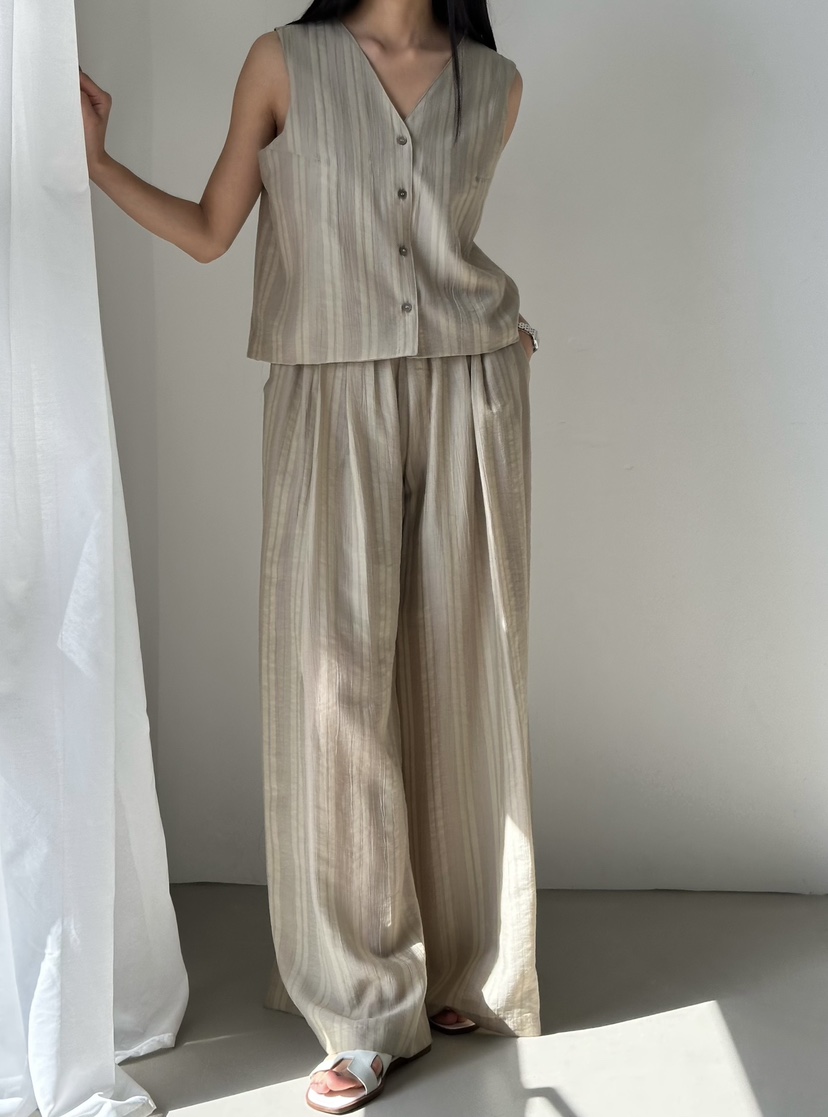 LE VASE韓國東大門直郵女士新款26夏季人氣熱賣職業休閑褲LE VASE休閑褲圖色2