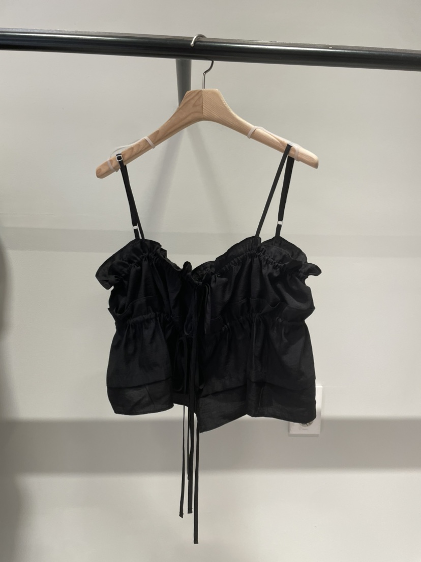 ORMORE韓國直郵女士新款26春夏26夏季休閑熱賣吊帶背心褶皺ORMORE吊帶/背心圖色4