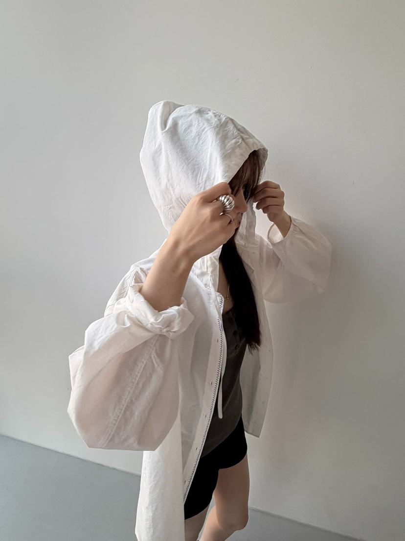 ARKIE/TAF東大門實拍韓國女士新款人氣襯衫蕾絲衫連帽衫褶皺ARKIE/TAF襯衫/蕾絲衫