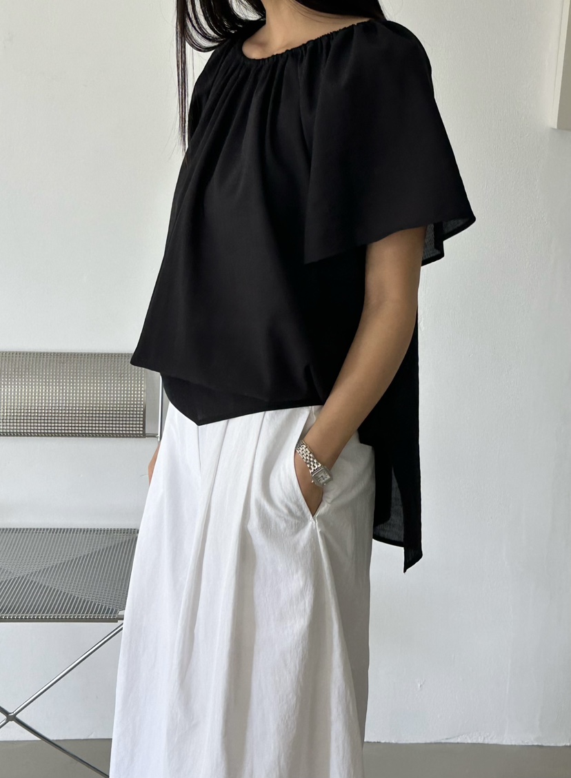 LE VASE韓國東大門直郵女士新品休閑26夏季職業襯衫蕾絲衫LE VASE襯衫/蕾絲衫