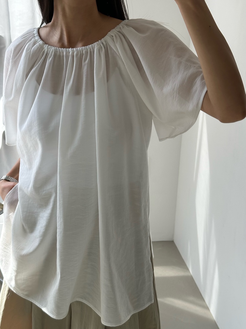 LE VASE韓國東大門直郵女士新品休閑26夏季職業襯衫蕾絲衫LE VASE襯衫/蕾絲衫