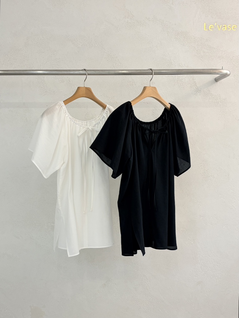 LE VASE韓國東大門直郵女士新品休閑26夏季職業襯衫蕾絲衫LE VASE襯衫/蕾絲衫