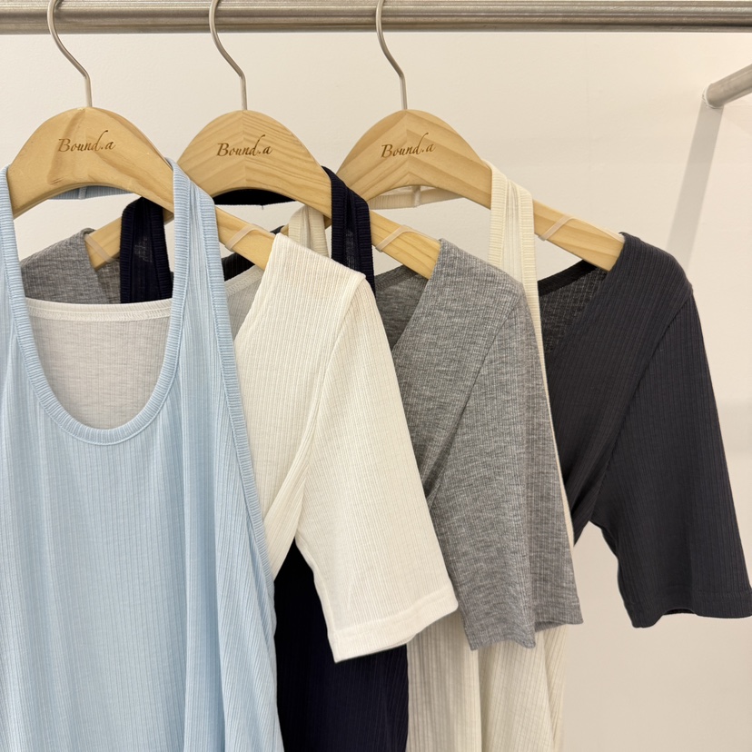 BOUND.A東大門實拍韓國女士新品熱賣休閑職業推薦26夏季T恤BOUND.AT恤