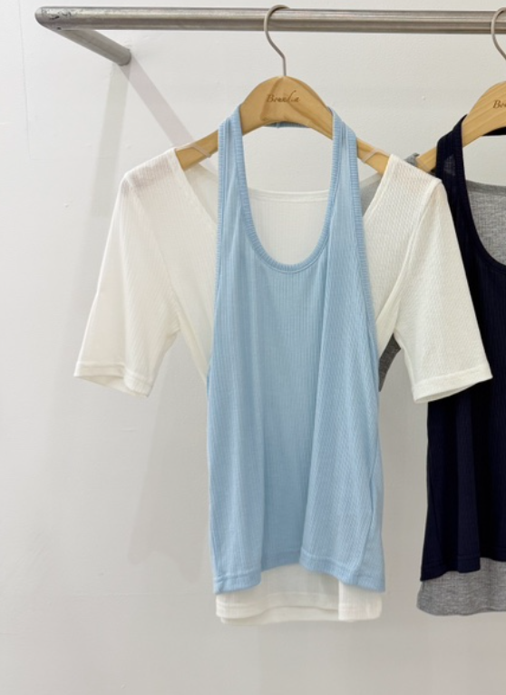 BOUND.A東大門實拍韓國女士新品熱賣休閑職業推薦26夏季T恤BOUND.AT恤圖色1