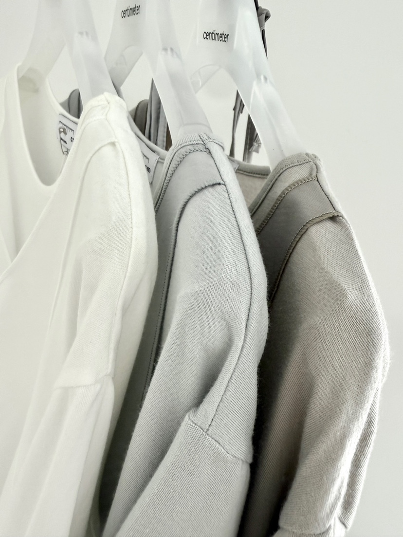 CM韓國直郵實拍女裝新品時尚熱賣人氣職業26夏季T恤假兩件CM_centimeterT恤