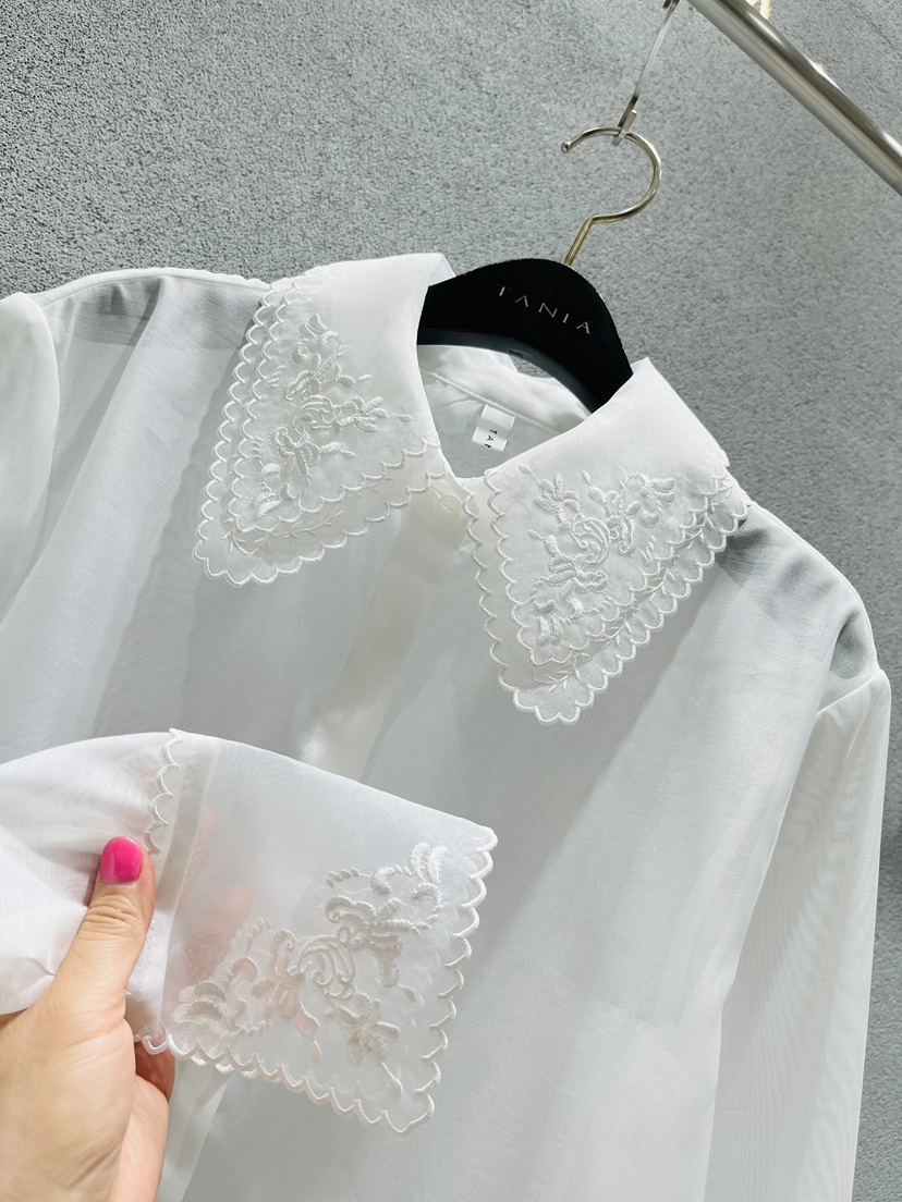 TANIA韓國直郵實拍女裝新款人氣26春夏熱賣時尚襯衫蕾絲衫TANIA襯衫/蕾絲衫