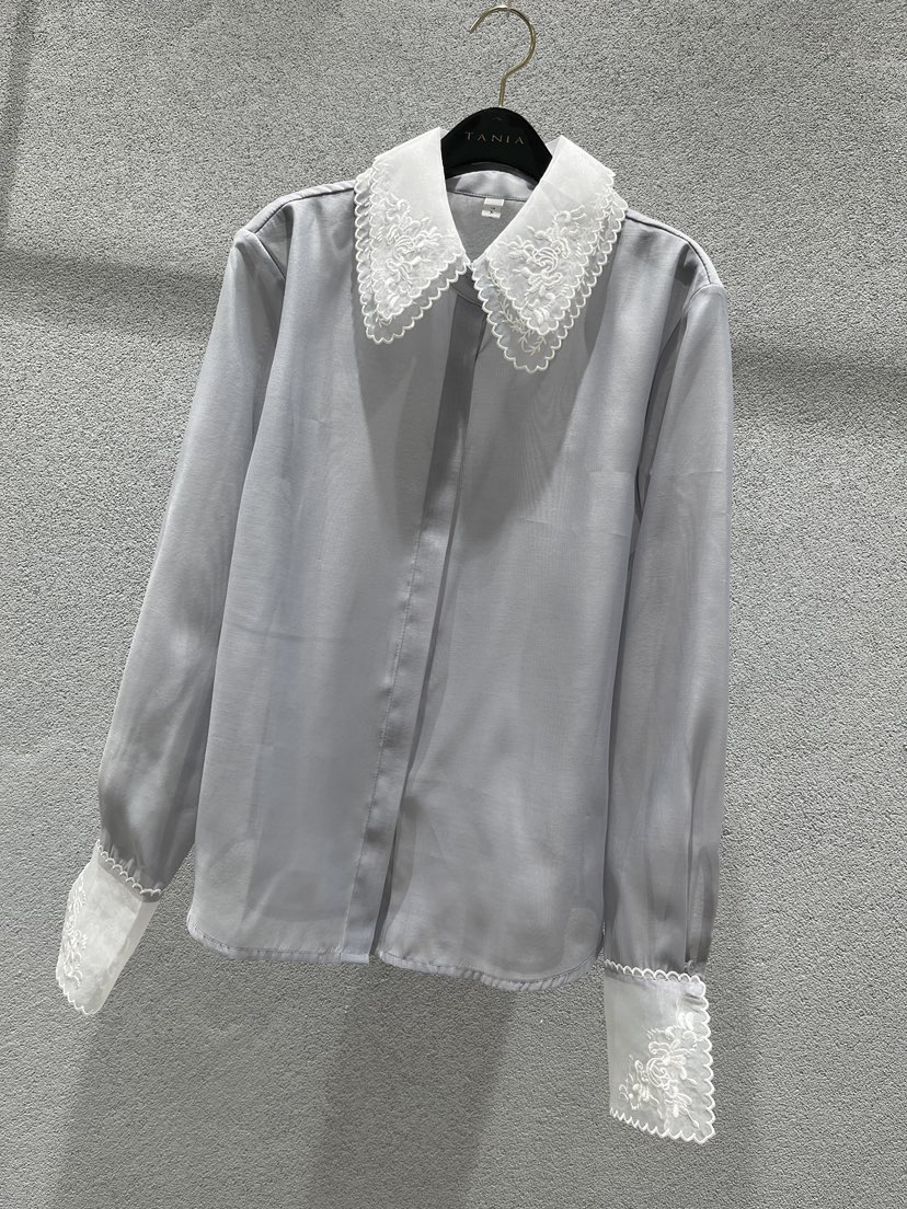 TANIA韓國直郵實拍女裝新款人氣26春夏熱賣時尚襯衫蕾絲衫TANIA襯衫/蕾絲衫