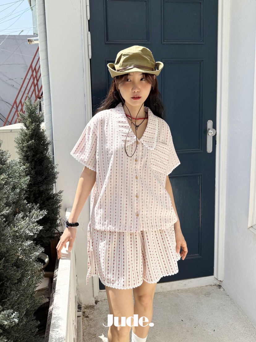 HEYJUDE韓國直郵女裝新品人氣26夏季26春夏職業襯衫蕾絲衫HEYJUDE襯衫/蕾絲衫