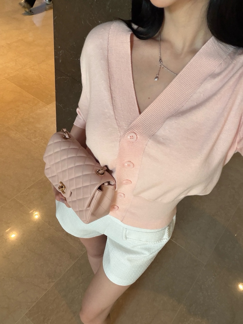 LAVIEU韓國直郵女士新款人氣時尚26夏季針織衫短袖針織衫LAVIEU針織衫