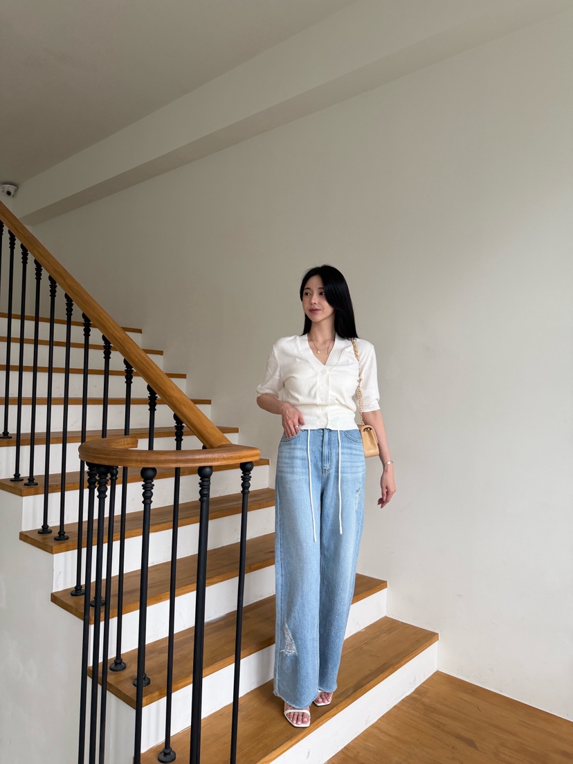 LAVIEU韓國直郵女士新款人氣時尚26夏季針織衫短袖針織衫LAVIEU針織衫