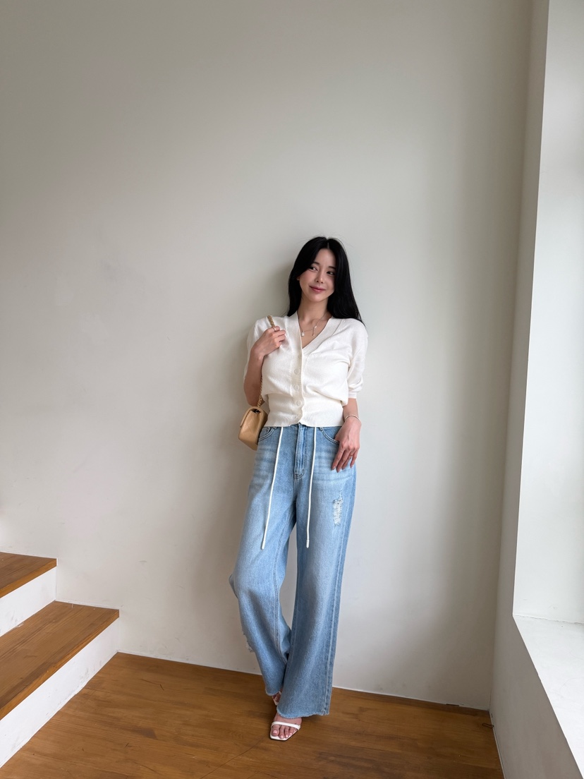 LAVIEU韓國直郵女士新款人氣時尚26夏季針織衫短袖針織衫LAVIEU針織衫