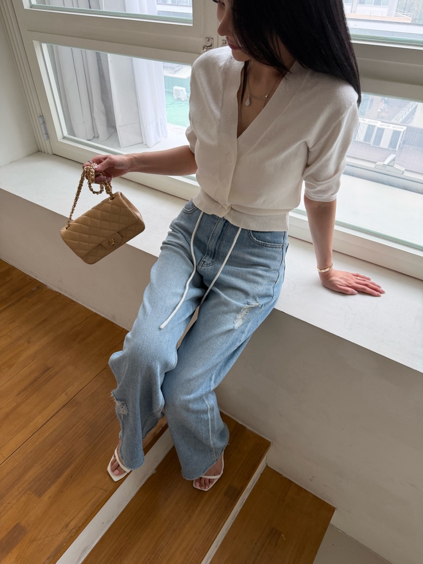 LAVIEU韓國直郵女士新款人氣時尚26夏季針織衫短袖針織衫LAVIEU針織衫圖色2