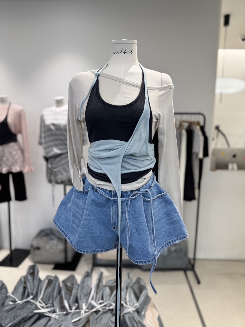 MELTED-P韓國直郵女裝新品人氣26夏季推薦26春夏短褲含腰繩MELTED-P短褲