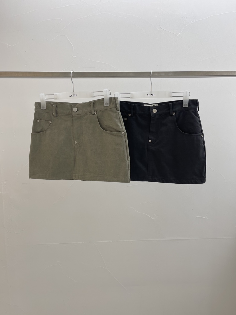 ACME韓國東大門代購女士新款26春夏人氣休閑短裙不含腰帶ACME短裙