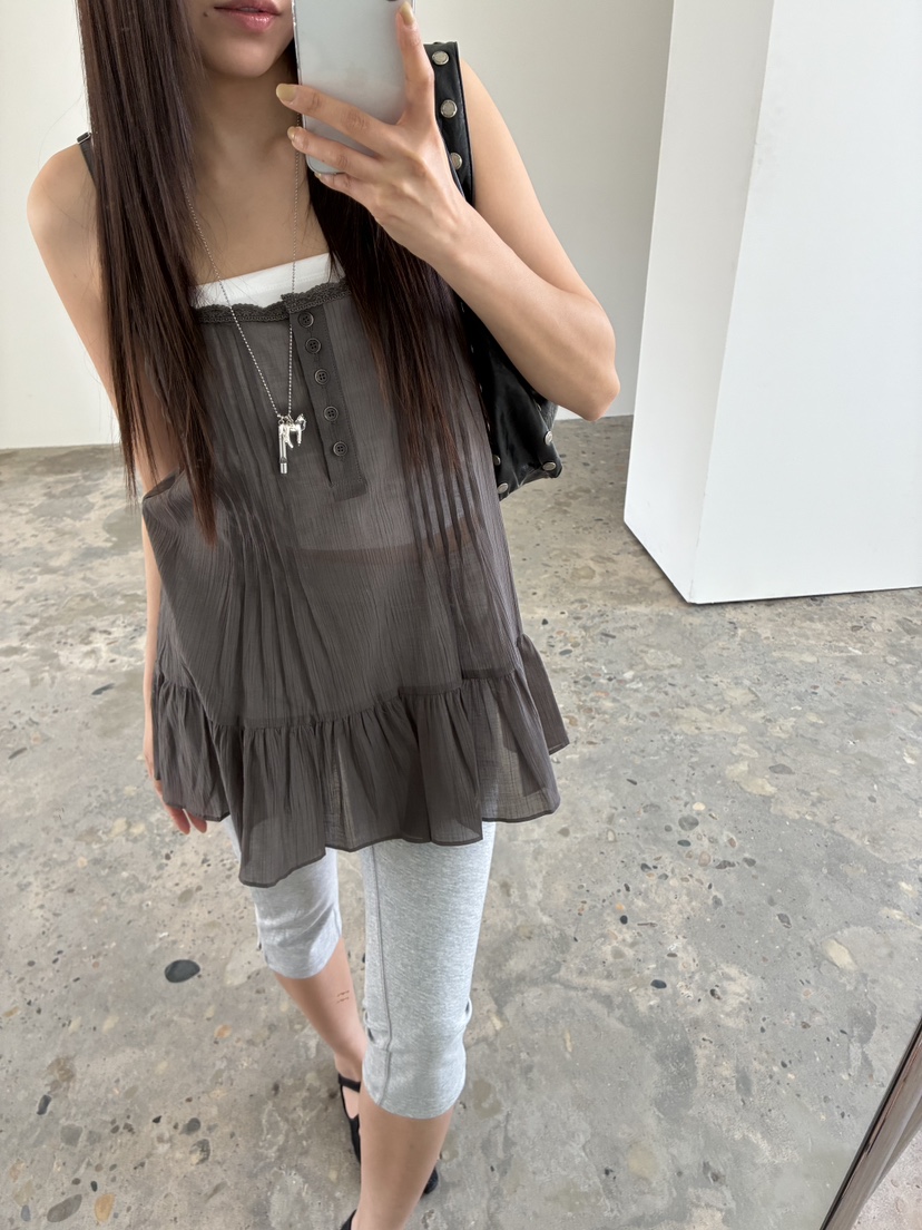 ACME韓國直郵女裝新品26夏季職業人氣休閑推薦時尚吊帶背心ACME吊帶/背心