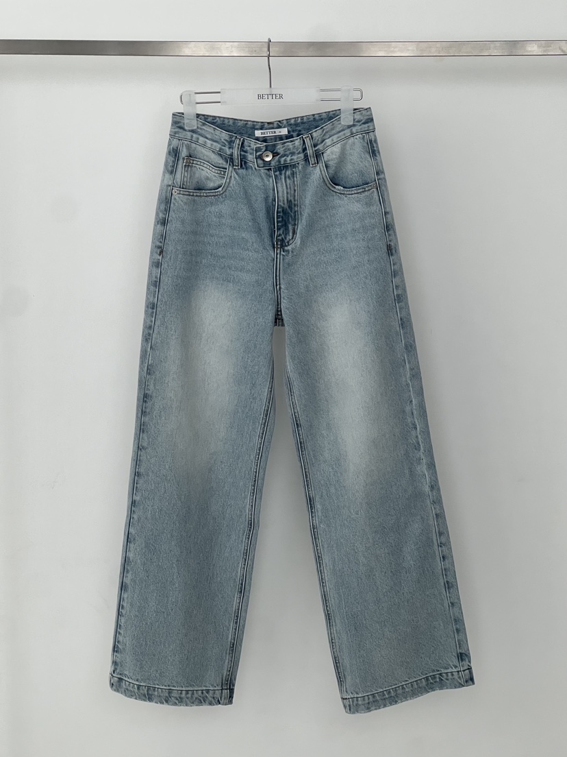 BETTER韓國直郵女士新品人氣26夏季熱賣職業推薦時尚牛仔褲BETTER牛仔褲圖色1