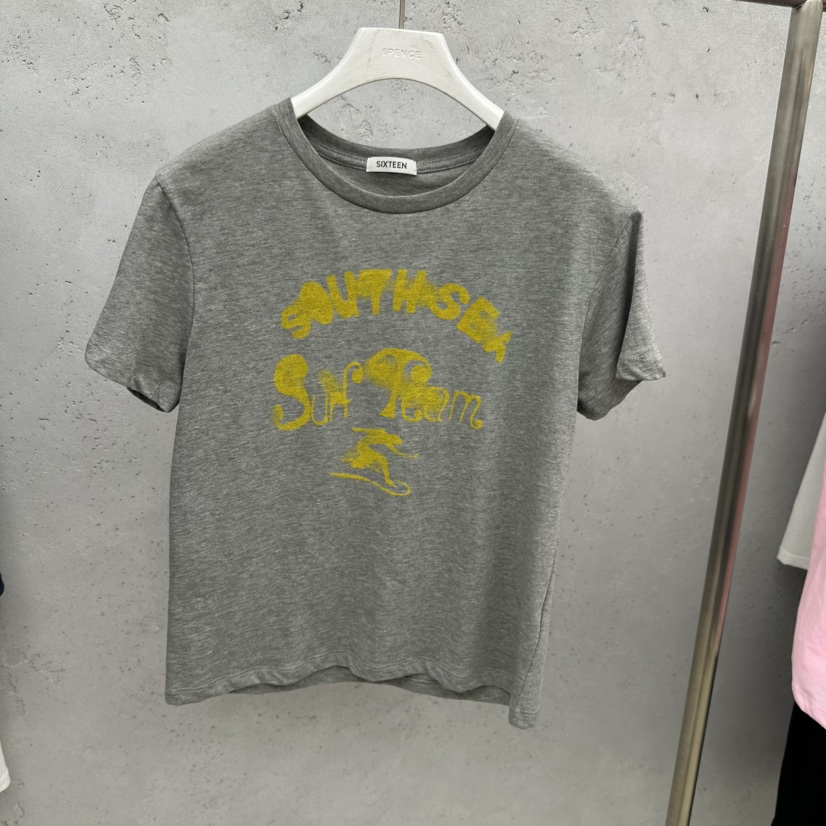 SIXTEEN韓國直郵實拍女裝新款休閑職業熱賣26夏季時尚T恤SIXTEENT恤圖色4