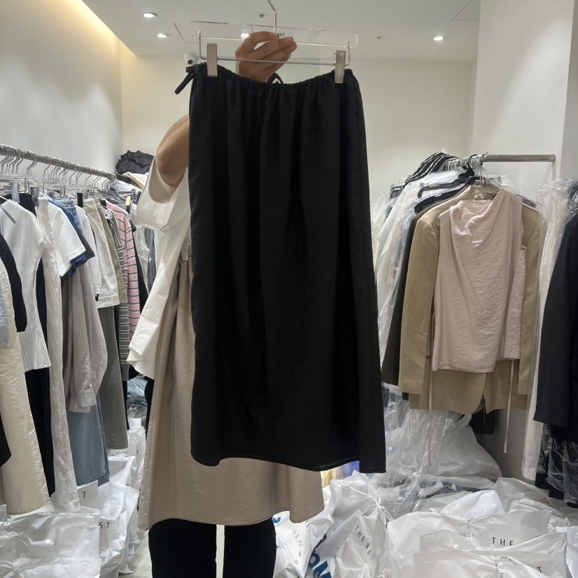 THE REST韓國東大門直郵女士新品人氣職業半身裙中短裙透視THE REST/UNNOEUD半身裙/中短裙