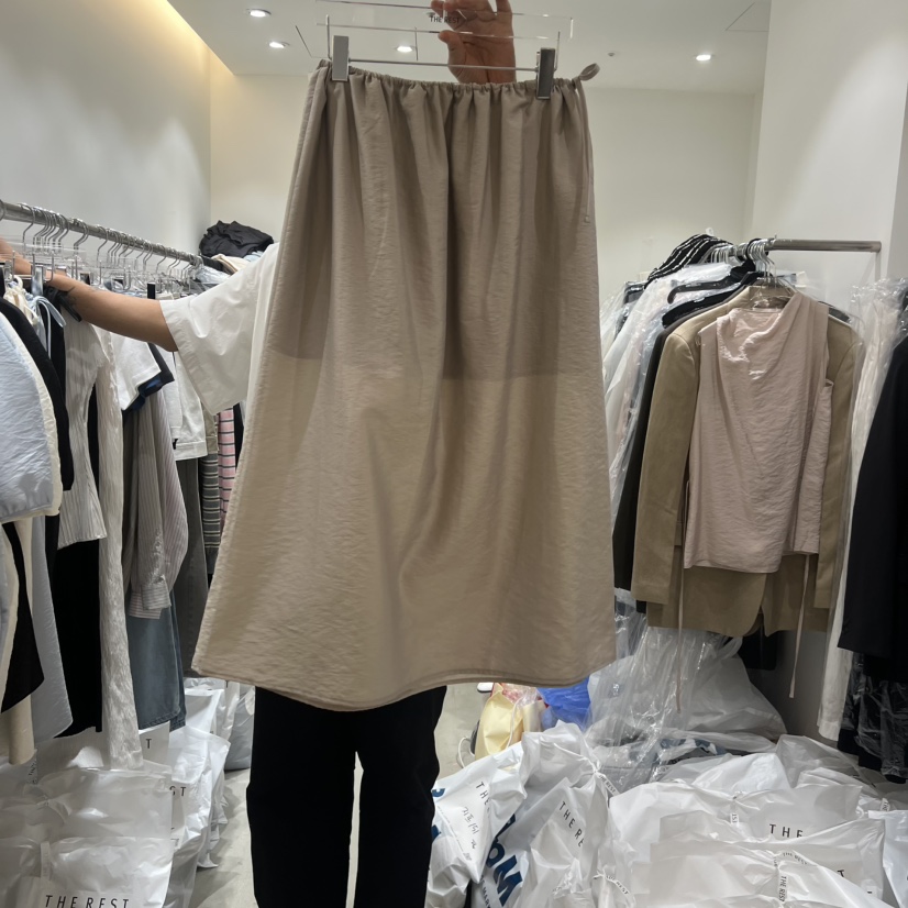 THE REST韓國東大門直郵女士新品人氣職業半身裙中短裙透視THE REST/UNNOEUD半身裙/中短裙圖色3