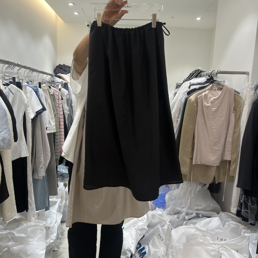 THE REST韓國東大門直郵女士新品人氣職業半身裙中短裙透視THE REST/UNNOEUD半身裙/中短裙圖色4