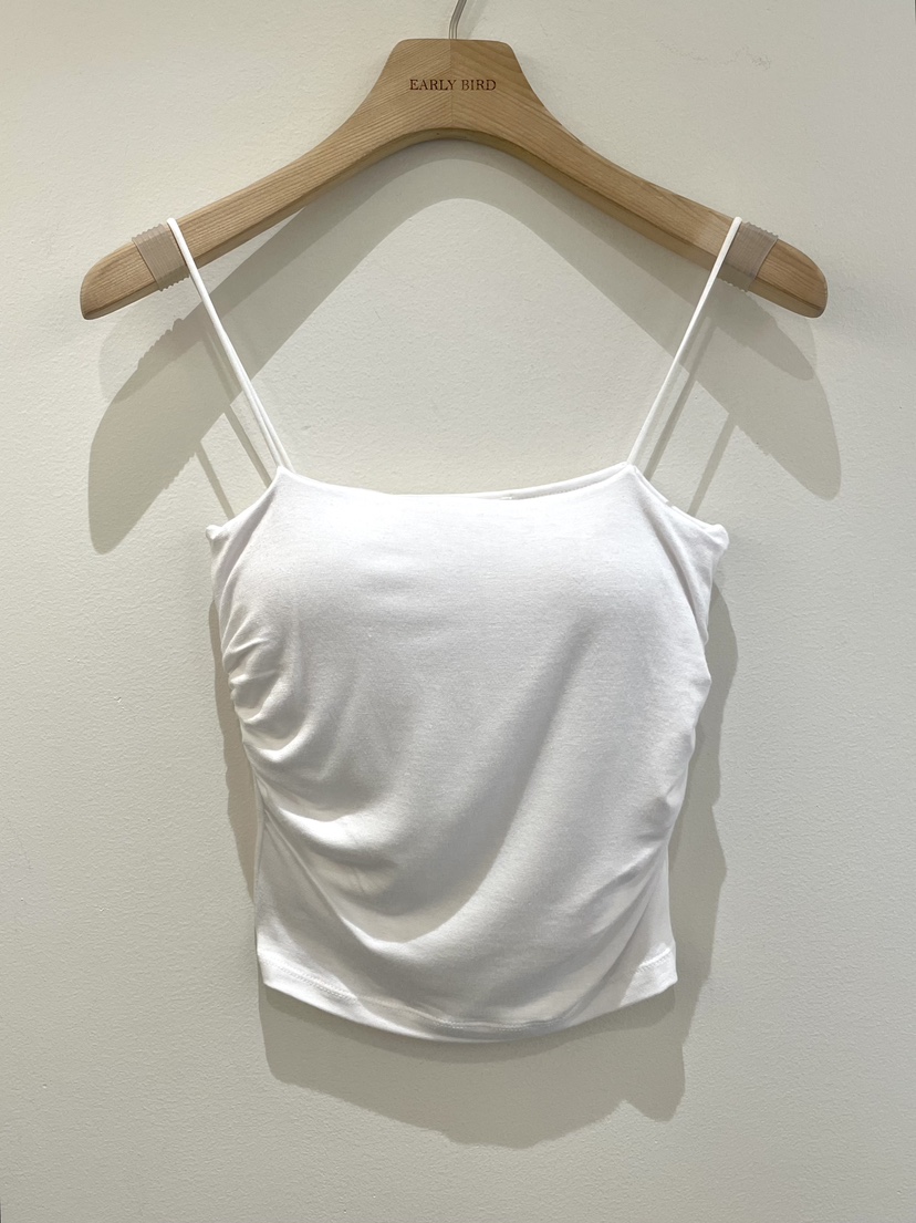 OBSESS韓國東大門直郵女裝新款26春夏26夏季吊帶背心褶皺OBSESS/EARLY BIRD吊帶/背心圖色1