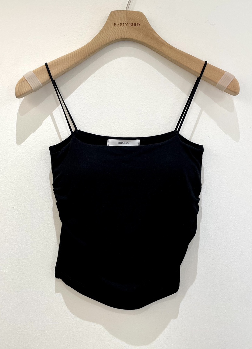 OBSESS韓國東大門直郵女裝新款26春夏26夏季吊帶背心褶皺OBSESS/EARLY BIRD吊帶/背心圖色2