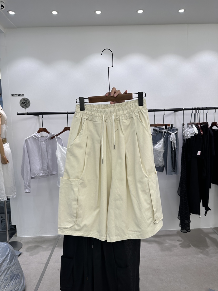 WATERMELON韓國直郵女士新品26春夏熱賣人氣職業短褲口袋WATER MELON短褲圖色1