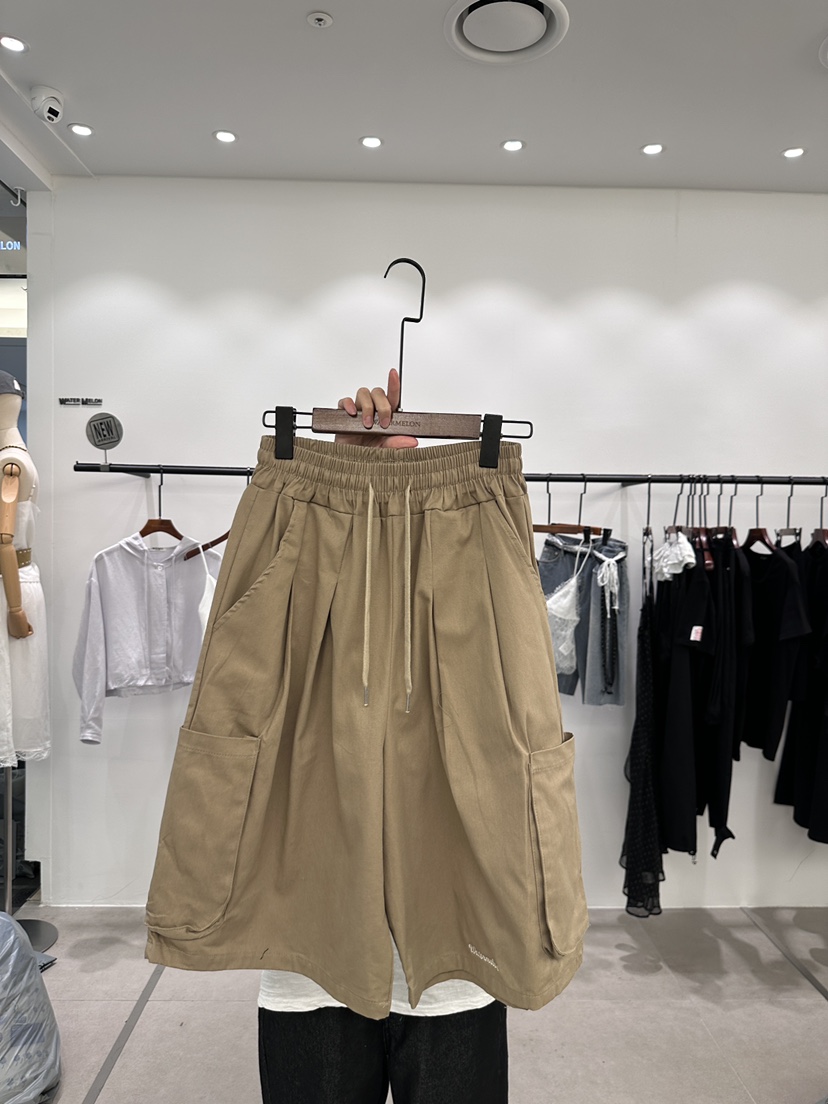 WATERMELON韓國直郵女士新品26春夏熱賣人氣職業短褲口袋WATER MELON短褲圖色2