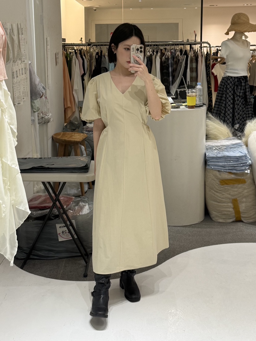 FABRIC韓國東大門代購女裝新品休閑推薦職業人氣26夏季連衣裙FABRIC連衣裙