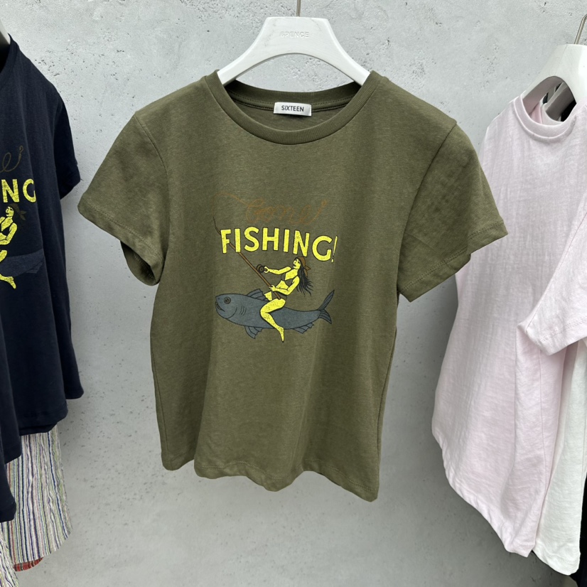 SIXTEEN韓國直郵女士新品26春夏時尚熱賣人氣休閑26夏季T恤SIXTEENT恤圖色3