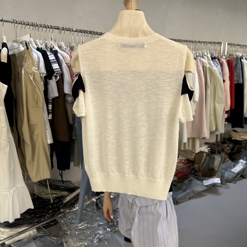 DOUBLE STANDARD/LE SMOKING/MAISONSTAFF韓國東大門直郵女士新款26夏季針織衫MAISONSTAFF針織衫