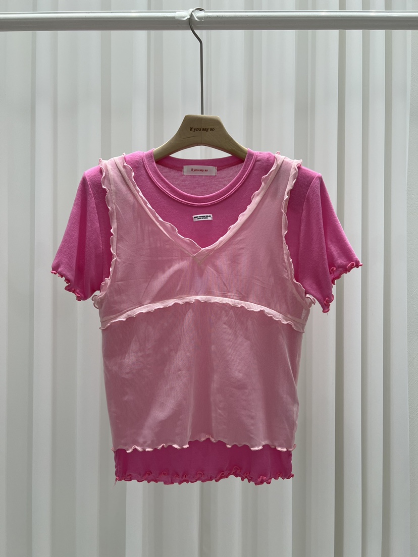 IF YOU SAY SO/PLUM-Q韓國東大門直郵女裝新品推薦套裝網狀IF YOU SAY SO/PLUM-Q套裝圖色1